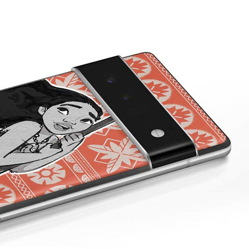 Disney Moana Character Tropical Print Art Google Pixel 6 Pro Skin